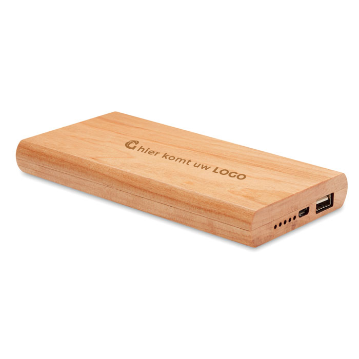 Bamboe powerbank 4000 mAh